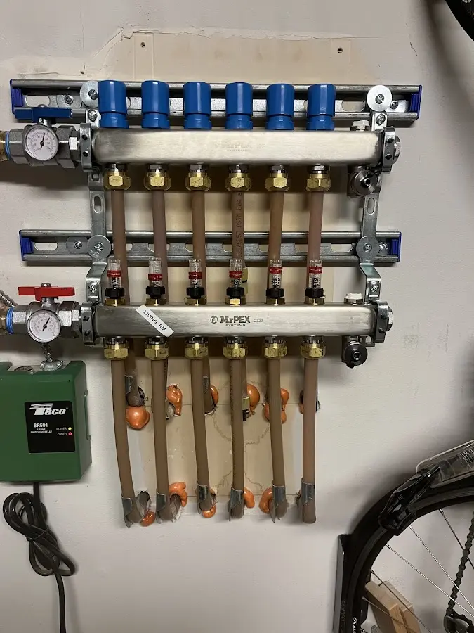 Plumber performing Leak Detection at a residential property in Jamestown